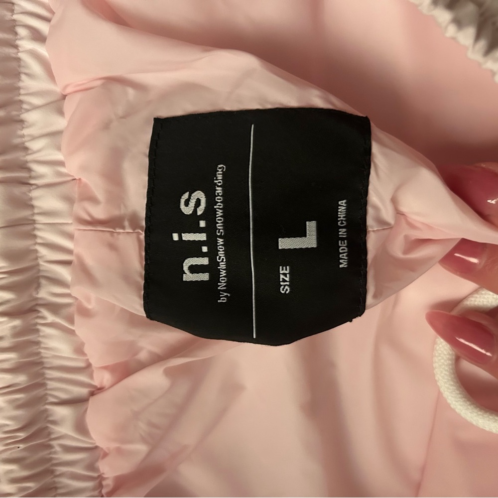 Women's Pastel Pink Winter Joggers - Picture 3 of 5
